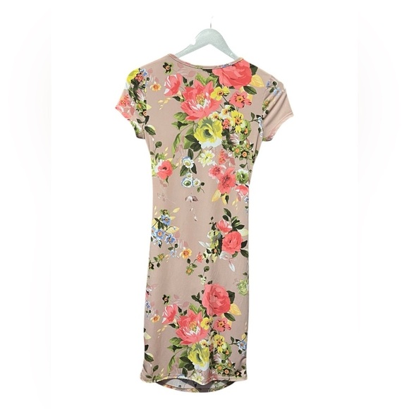 My Bump Maternity Floral Pink Ruched Dress – Size Small - Picture 2 of 4